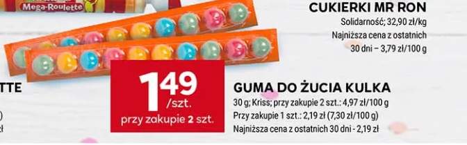 Guma do żucia Kulka Kriss