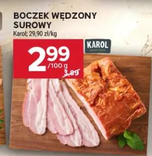 Boczek wędzony surowy Karol