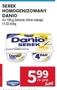 Serek homogenizowany Danio Danone 4-pak