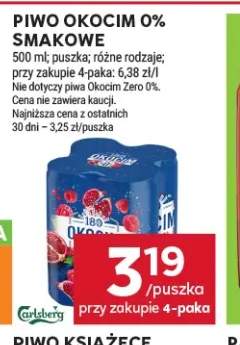 Piwo bezalkoholowe Okocim 0% smakowe