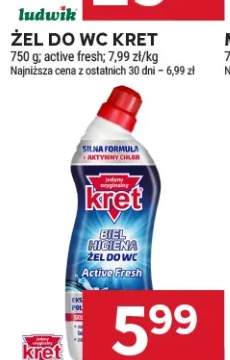 Żel do WC Kret active fresh