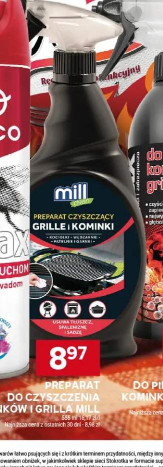 Preparat do czyszczenia kominków i grilla Mill