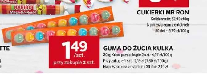 Guma do żucia kulka Kriss