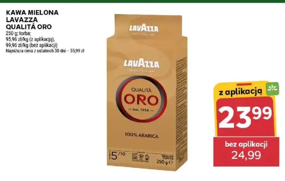 Kawa mielona Lavazza Qualità Oro torba