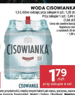 Woda Cisowianka