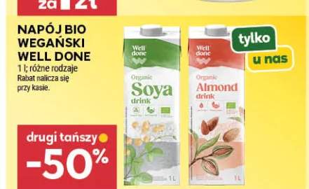 Napój bio wegański Well Done Almond drink