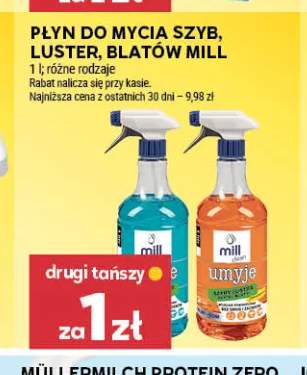 Płyn do mycia szyb, luster, blatów MILL
