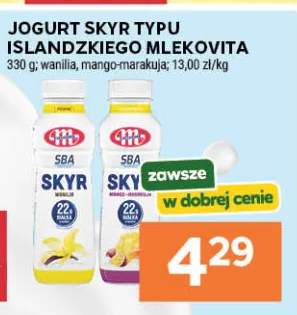 Jogurt SKYR typu islandzkiego MLEKOVITA mango-marakuja