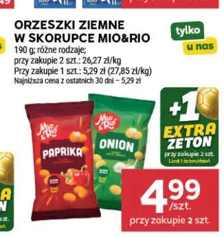 Orzeszki ziemne w skorupce Mio&Rio Paprika