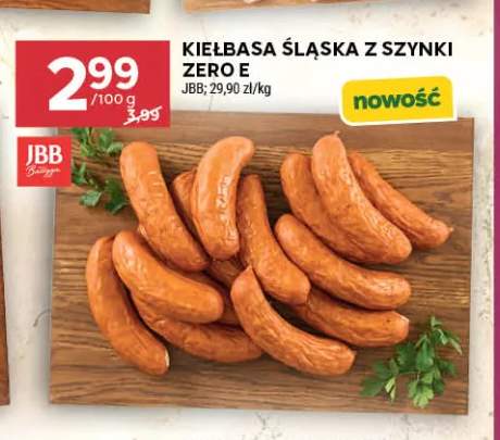 Kiełbasa śląska z szynki zero E JBB