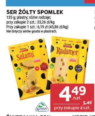 Ser żółty Spomlek plastry