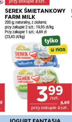 Serek śmietankowy Farm Milk naturalny