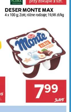 Deser Monte Max 4-pak 100g