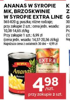 Brzoskwinie w syropie Extra Line