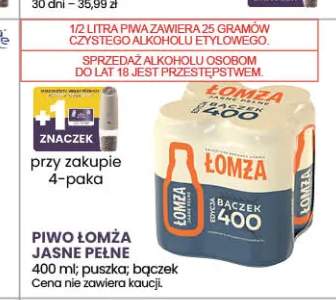 Piwo Łomża Jasne Pełne 4-pak 400ml