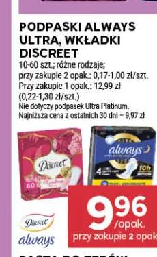 Podpaski Always Ultra