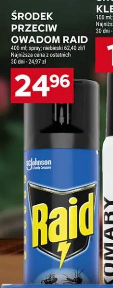 Środek przeciw owadom Raid spray niebieski