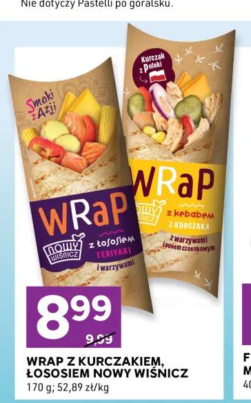 Wrap z łososiem teriyaki Nowy Wiśnicz