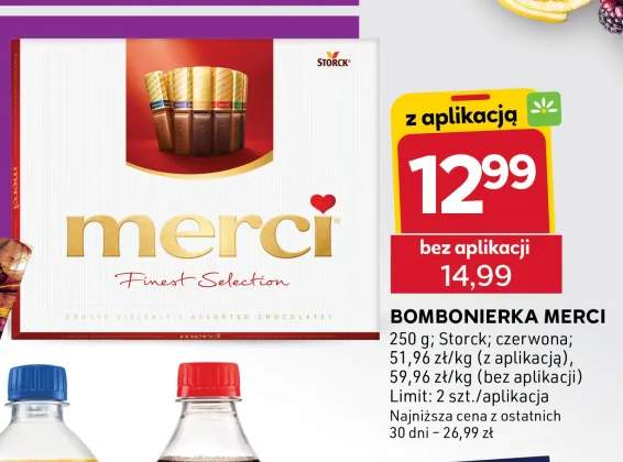 Bombonierka Merci czerwona