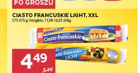 Ciasto francuskie Light Henglein