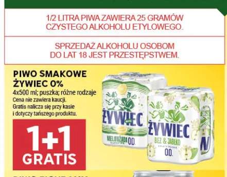 Piwo bezalkoholowe Żywiec 0% Melon z cytrusami 4-pak 500ml