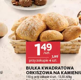 Bułka kwadratowa orkiszowa na kamieniu