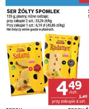 Ser żółty Spomlek plastry