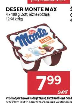 Deser Monte Max 4-pak 100g