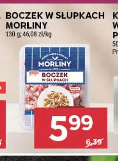 Boczek w słupkach Morliny
