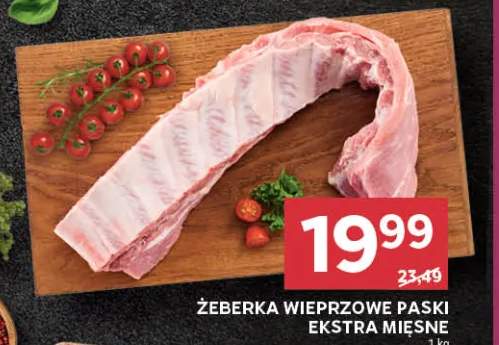 Żeberka wieprzowe paski ekstra mięsne