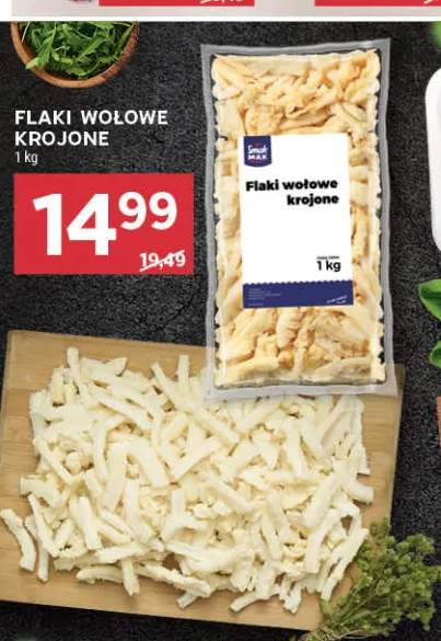 Flaki wołowe krojone