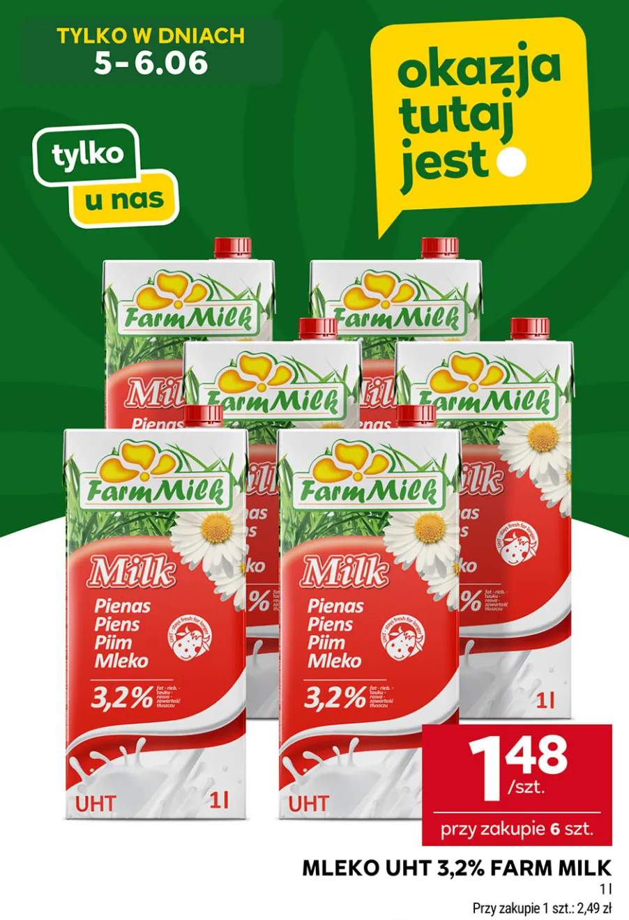 Mleko UHT 3,2% Farm Milk