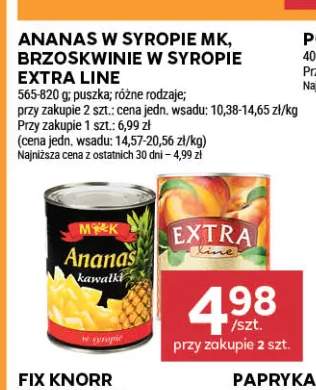 Brzoskwinie w syropie Extra Line