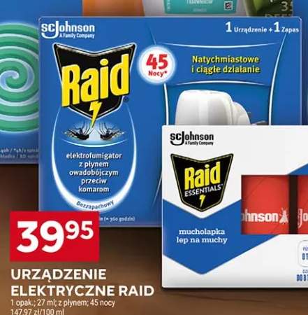 Urządzenie elektryczne Raid z płynem