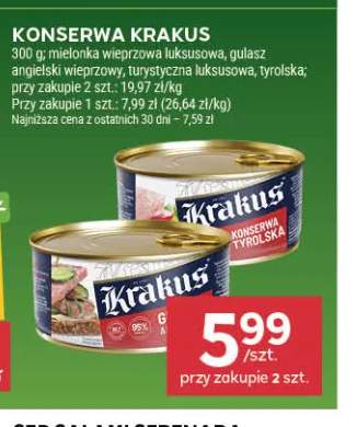 Konserwa Krakus mielonka wieprzowa luksusowa