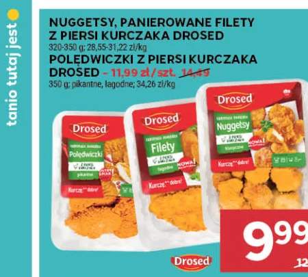 Nuggetsy, panierowane filety z piersi kurczaka Drosed