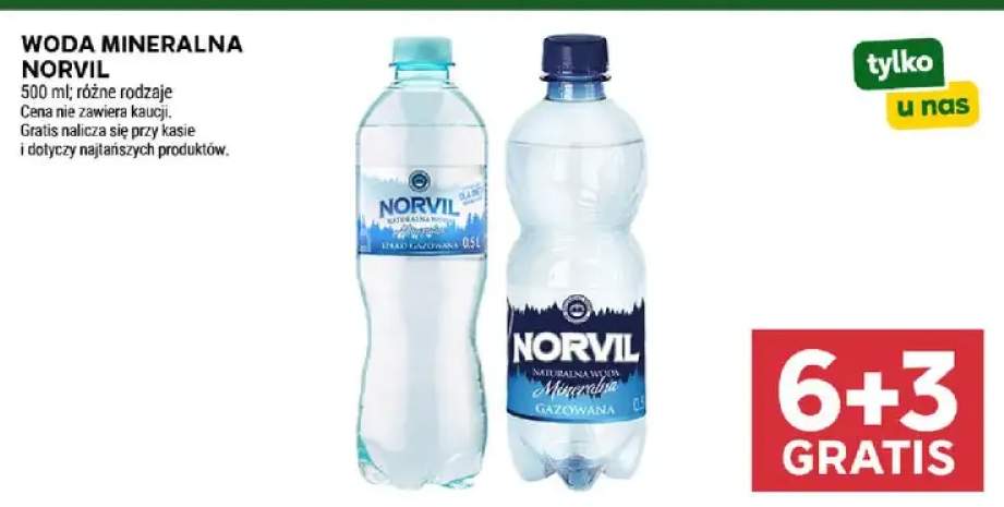 Woda mineralna Norvil Gazowana