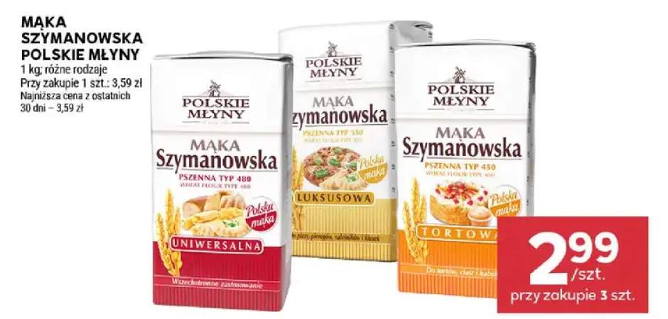 Mąka Szymanowska tortowa typ 450 Polskie Młyny