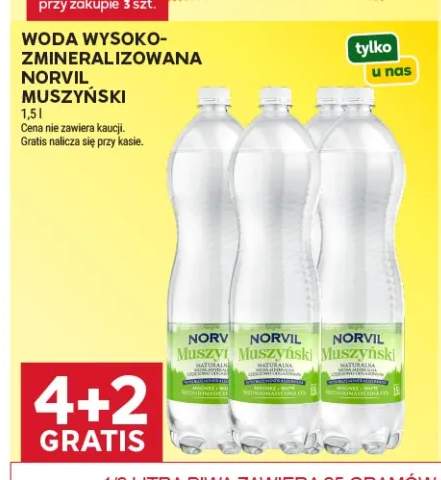 Woda wysokozmineralizowana Norvil Muszyński