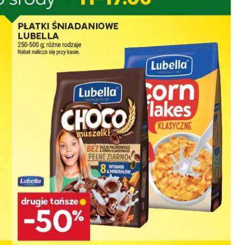 Płatki śniadaniowe Lubella Choco Muszelki +1 wariant