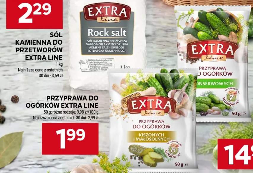 Przyprawa do ogórków konserwowych Extra Line +1 wariant