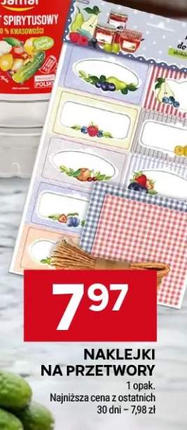 Naklejki na przetwory