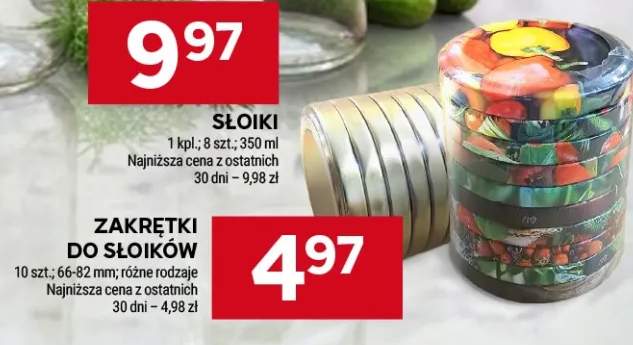 Zakrętki do słoików