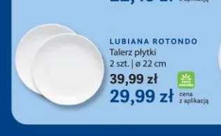 Talerz płytki Lubiana Rotondo 2-pak ø 22 cm