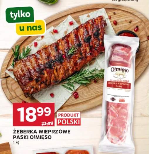 Żeberka wieprzowe paski O!Mięso