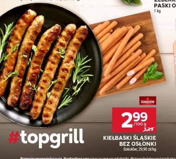 Kiełbaski śląskie bez osłonki Sokołów