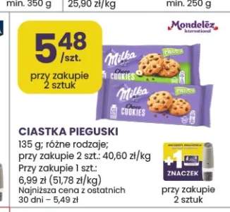 Ciastka Pieguski Milka Choco +1 wariant