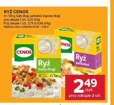 Ryż biały długi Cenos 4-pak +2 warianty