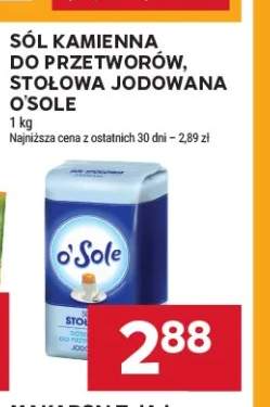 Sól kamienna do przetworów O'Sole +1 wariant