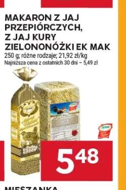 Makaron z jaj przepiórczych Ek Mak +1 wariant